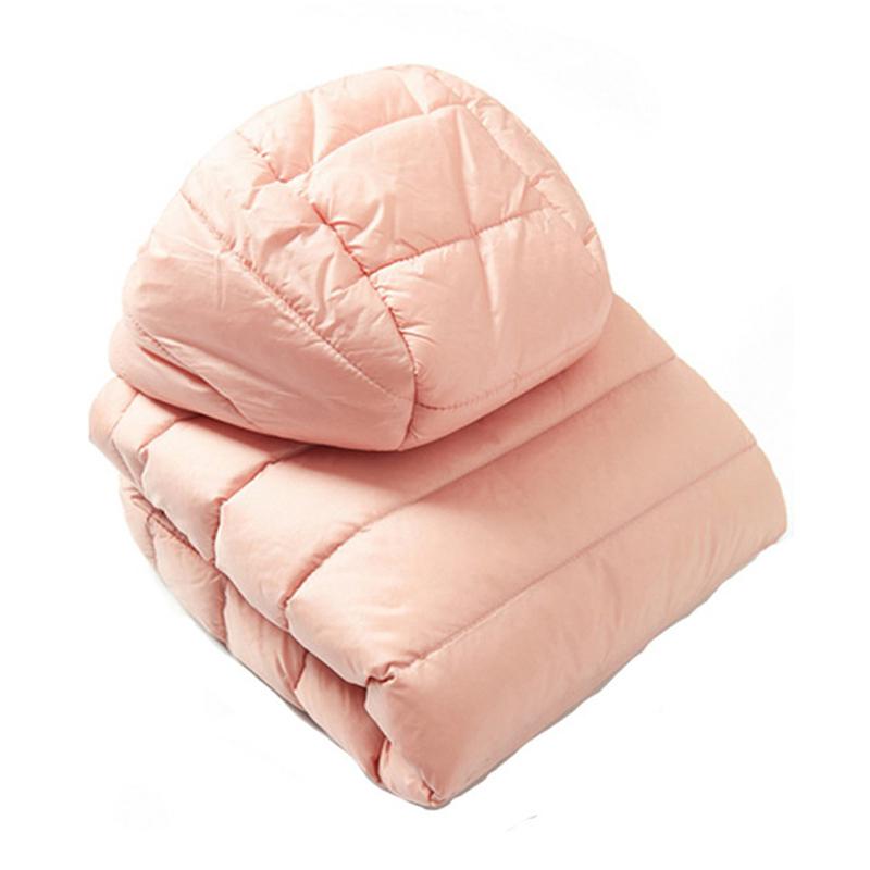 Warm Hooded Women Down Jacket Windproof Parka Coat White Duck Down Casual Autumn Winter