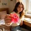 Sensory Play Materials Coconut Oil Squeeze Toy, Donut Ball, Handmade Calming Toys for Focus Slow Rebound Fidget Toy Stress Relief