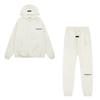 Mens Hooded Oversized Cotton Sweatshirt With Flocked Letter Print Warm Lined Casual Pullover