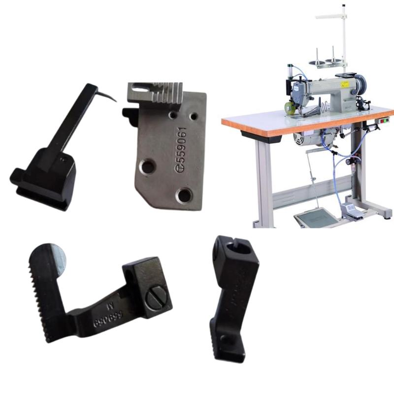 Alloys Steel Presser Foot And Needle Plate Set For Overlocker Machine 300U Stitching For Multiple Fabrics Leather