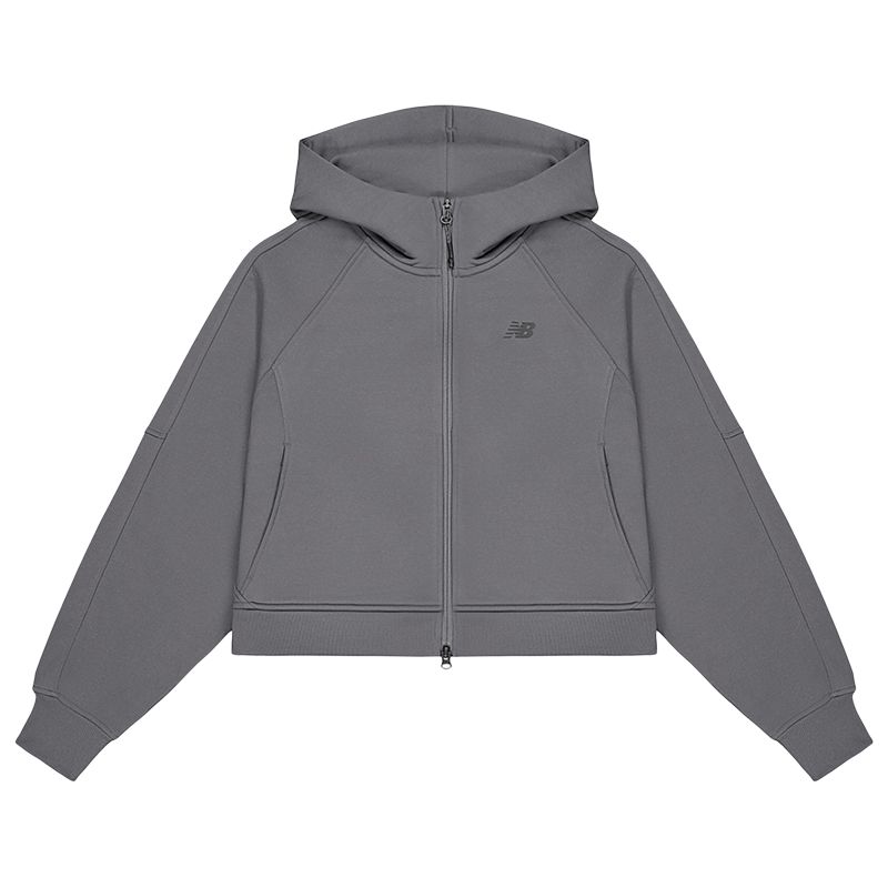 New Balance Jackets Women s Dark Gray Hooded Moderate Other MDF33312-DKG M