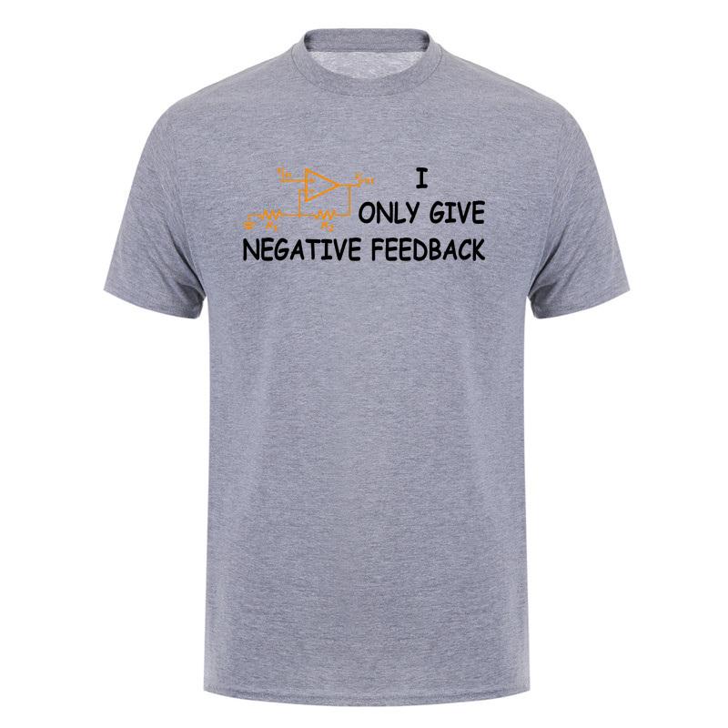 I Only Give Negative Feedback Funny Computer T Shirt Electronics Circuit Graphic Tshirts Engineering Humor Da953