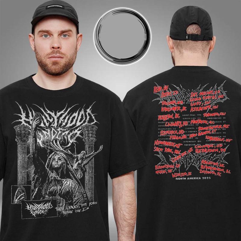 Holly Wood Undead Metal Logo 2025 Tour T Shirt Two Sided