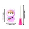 Golf Ball Tees Driver Training Tool Golf Ball Holder Golf Tees with Rope Cartoon Golf Ball Base Golf Ball Support Tees
