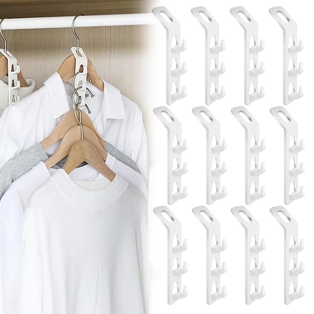 Hooks Hanger For Efficient Cabinet Burr-Free Cabinet Organizer Clothes Lightweight Multi-Function Space Saving