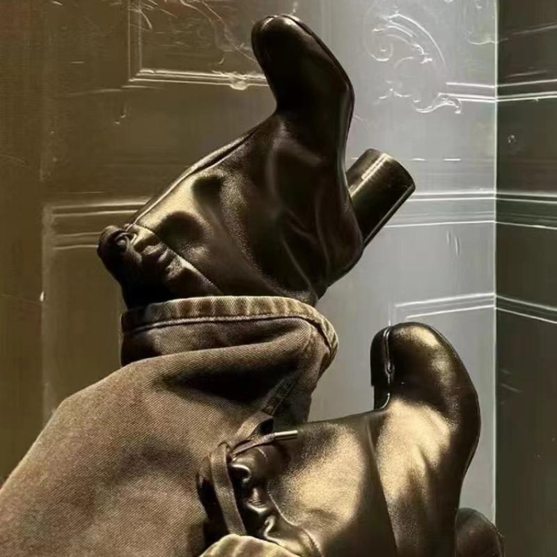 2026 Nuovi Stivali Tabit da Donna Designer Coulisse Tacco Grosso Punta Divisa Stivaletti alla Caviglia Moda Autunno Inverno Scarpe Stile Street