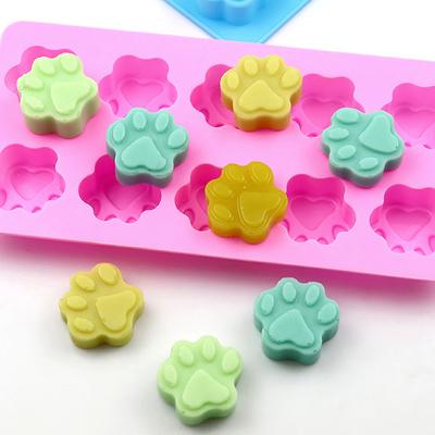 DIY Silikon Hund Katze Tier Pfote Haustierabdruck Backform Wiederverwendbare Hundepfotenabdruck Silikonform Kuchenformen Backzubehör