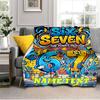 1PC Custom Name "Six Seven: Funky Duo Adventure" Flannel Blanket Versatile,all-season Throw Suitable for the Living Room,bedroom,camping,travel,and Gi