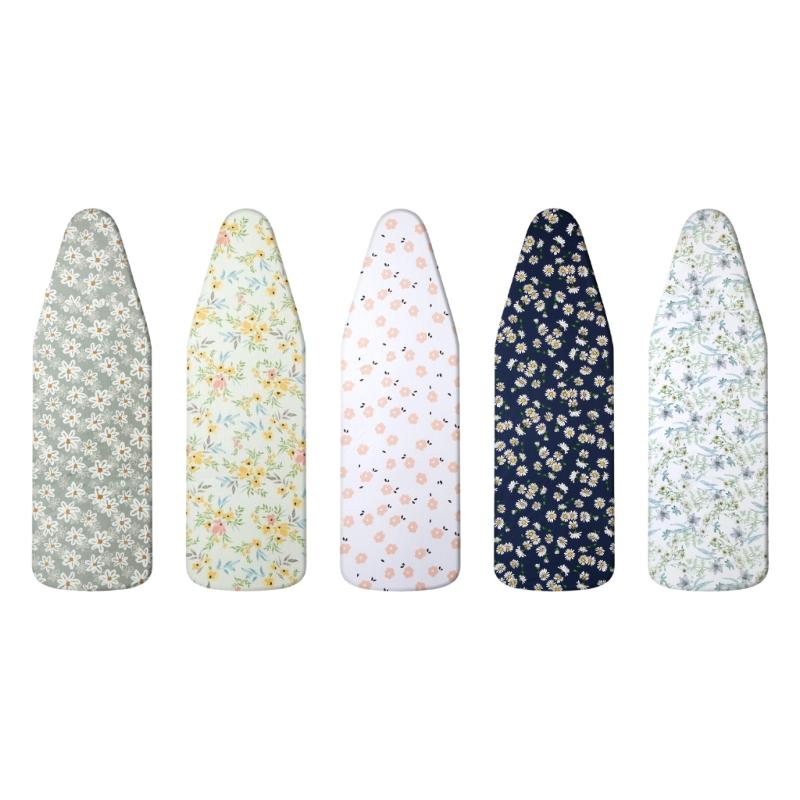 NonSlip Ironing Board Cover 70x45cm Fabric Floral Ironing Board Case for Most Standard Ironing Boards Replacement