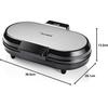 Waffle Maker Bestron ADWM730S Double Heart-shaped