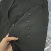 High-Grade Yamamoto-Style Irregular Buttoned Culottes for Men and Women