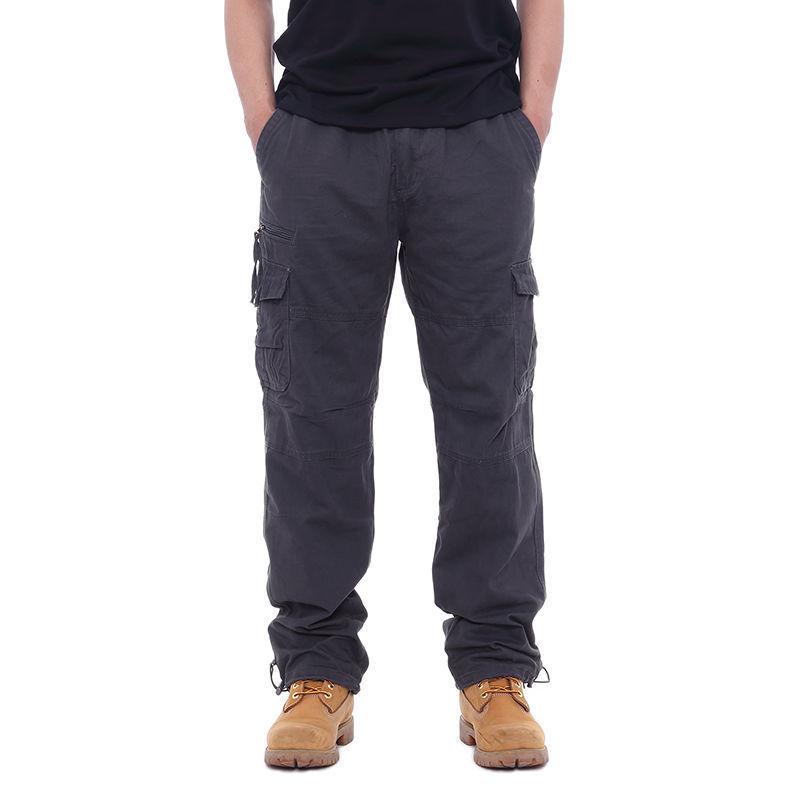 Men's Durable Multi-Pocket Work Pants - Wear-Resistant, Loose Fit, Plus Sizes Available
