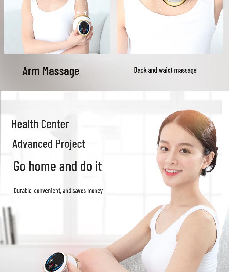 Electric Gua Sha Massager and Meridian Brush with Cupping and Heated Therapy