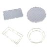 Resin Tray Mould Round and Rectangle Checkerboard Tray Epoxy Resin Casting Molds for Resin Craft Tray Serving Board