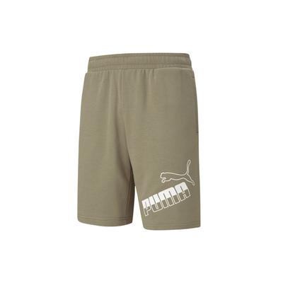 Contrast Logo Print Running Shorts Men Bottoms Olive 588675-73