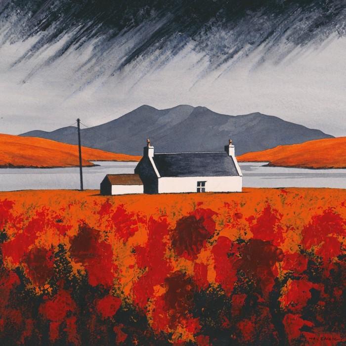 Anthony Barber Loch Erisort - Autumn Canvas Print