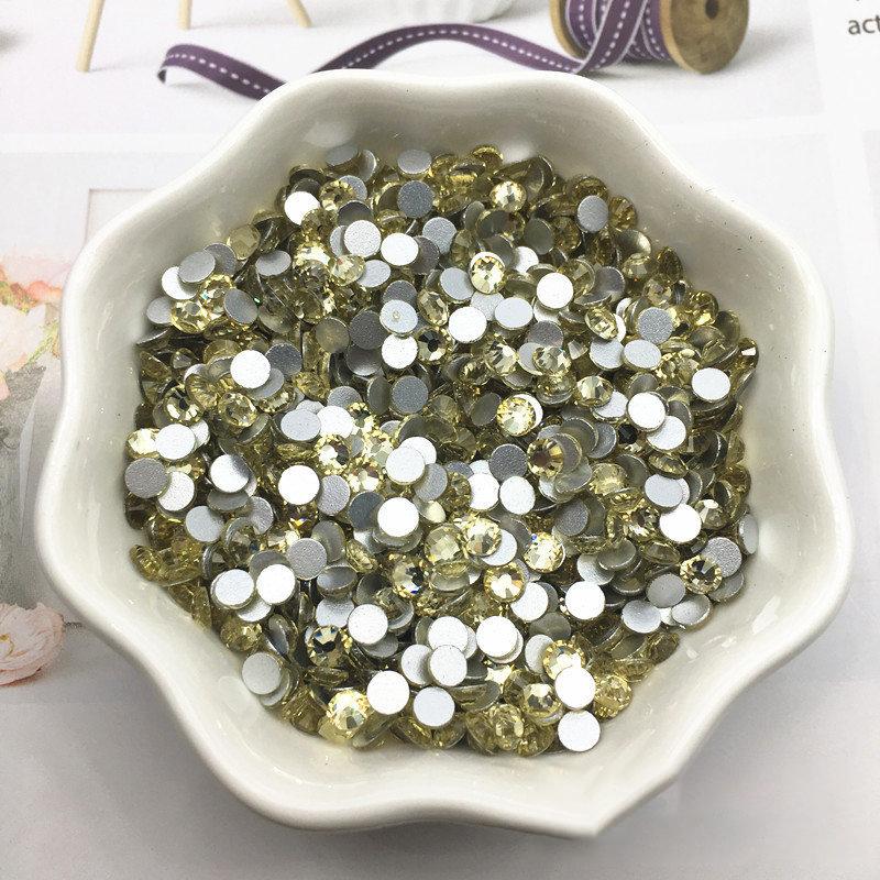Crystal Ab Mixed Size Ss3-ss20 Bulk Package Non Hotfix Rhinestones Flat Back Rhinestones for Nail Art