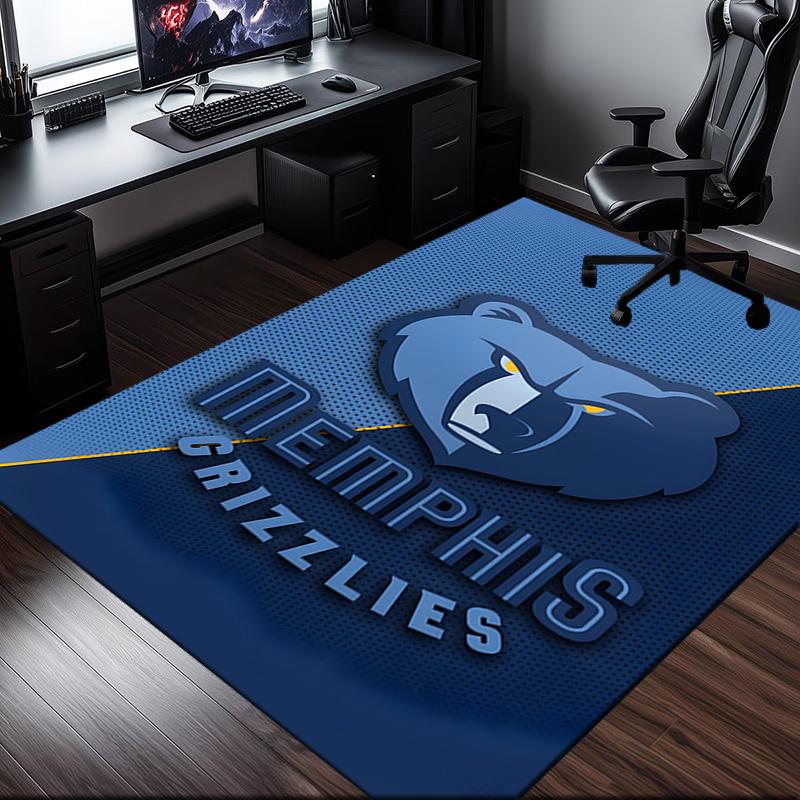 Grizzly Marks Logo Design Rug Office Carpet Non-Slip Mat, Chair Rug Floor Covering for Gaming, Bedroom, Living Room , Home Decor Christmas Gift