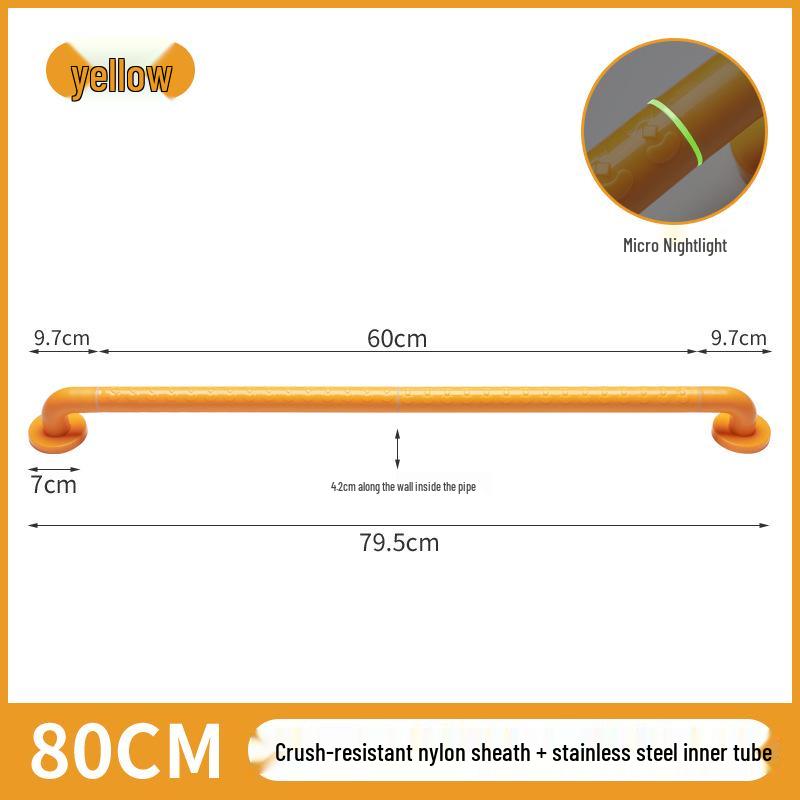 Corridor ABS Anti-Slip Handrail for Staircases, Bathrooms, and Toilets - Elderly & Disabled Assistance Rail