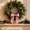Winter-Heimdekoration 2 Stück Samt-Weihnachtsschleifen, Feiertags-Wanddekoration zum Aufhängen für den Baum, Wiederverwendbare Schleifen-Topper, Hochzeits-Hintergrund, Brautparty, Geburtstag