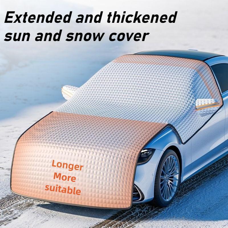 Windproof Waterproof Enlarge Car Snow Cover 7-Layer Winter Car Window Ice Cover Windshield Snow Shield Universal for Suv Sedan