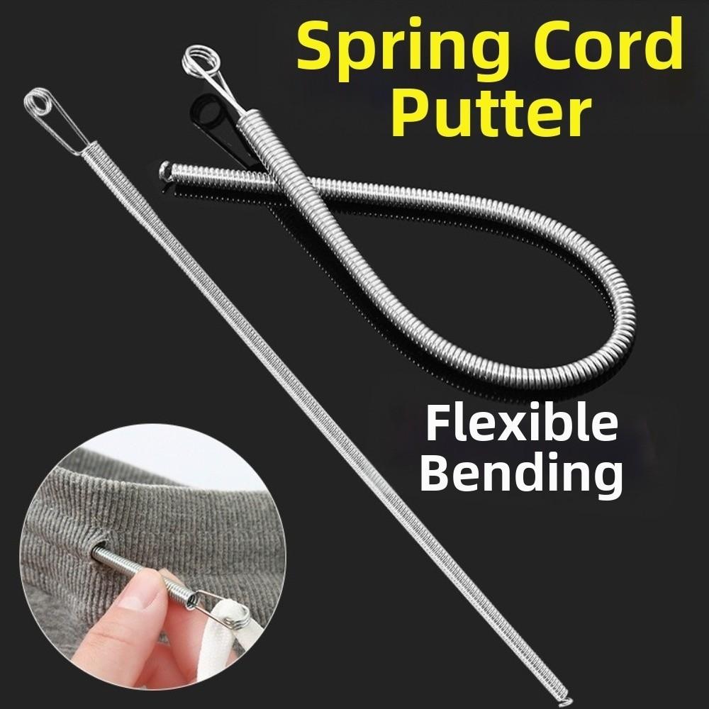 3PCS Bendable Spring Drawstring Threader Quick Insert Elastic Cord Threader  For Sweatpants