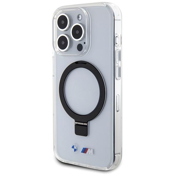 Etui Do iPhone 15 Pro BMW Ring Stand MagSafe Przeźroczyste