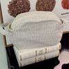 Daily Miscellaneous Style Plaid Cosmetic Bag, New Simple Fabric Storage Bag, Travel Business Trip Large-capacity Toilet Bag