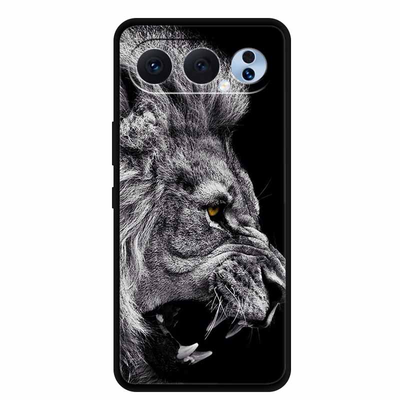 Hülle Für Honor 500 Pro 5G Tiere Löwe Weiche Schwarze Silikon TPU Handyhülle Für Honor 500 Pro Hülle 6.55" Schutz Stoßfänger Fundas
