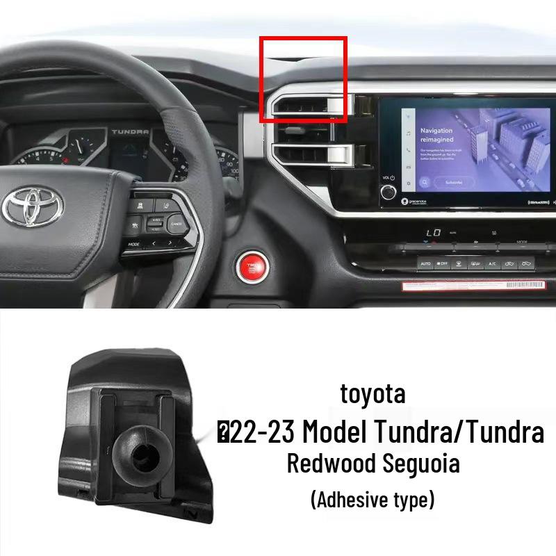 Car Phone Holder for Toyota 6th Gen Camry, Corolla, Highlander - Clip Base Accessory