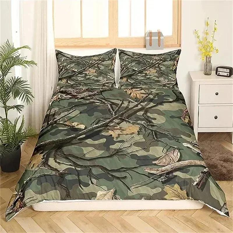 Camouflage Bedding Set American Patriotic Flag Bedding Comforter Quilt Cover USA Stars Stripes For Boys Kids Teens Adult