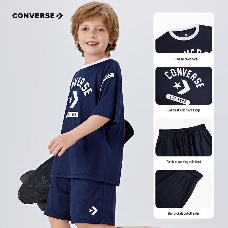 Converse Kids' Summer Star Logo Short Sleeve T-Shirt & Shorts Set