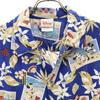 The Disney Store Mickey Mouse Short Sleeve Aloha Shirt L 10-12 Blue Kid's Used