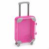 Miniature Suitcase Eyelash Storage Box, Dollhouse Travel Luggage Toy Pink
