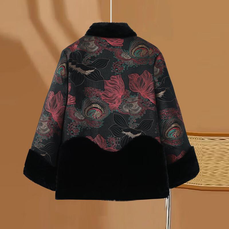 Yalu Women's Floral Print Padded Winter Jacket