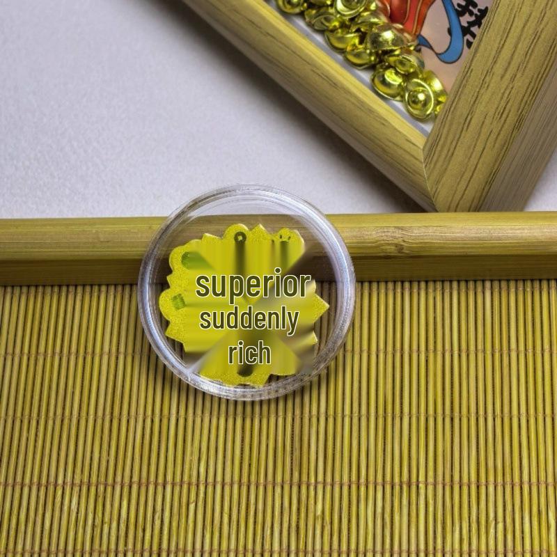 Adesivo per Telefono Cartoon con Foglia d'Oro - Adesivo in Oro Puro 999, 2 mg d'Oro, Regalo Perfetto per gli Amici.