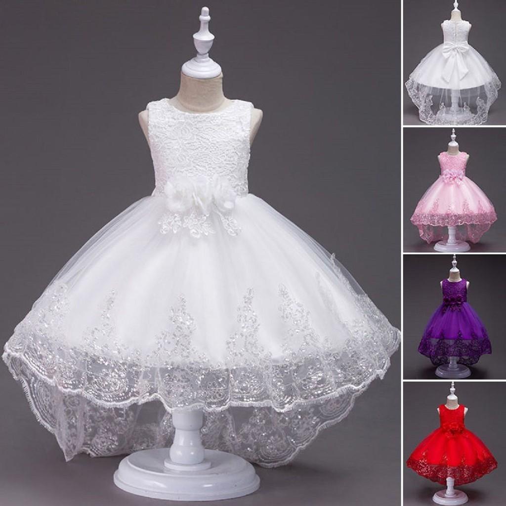 Stunning Flower Girl Bow Princess Dress For Baby Kids Perfect For Parties And Weddings