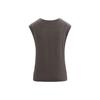 Timberland X Icebreaker Collaboration Solid Color Round Neck Sleeveless Tank Top Women Tops Dark-Gray A6J65DV1