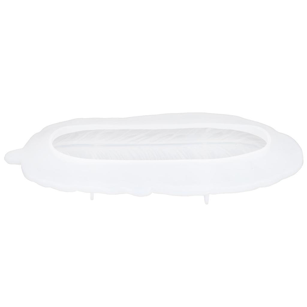 Epoxy Mold Resin Casting Mould Silicone Feather Shape Storage Tray Plate DIY HandMade Ornament