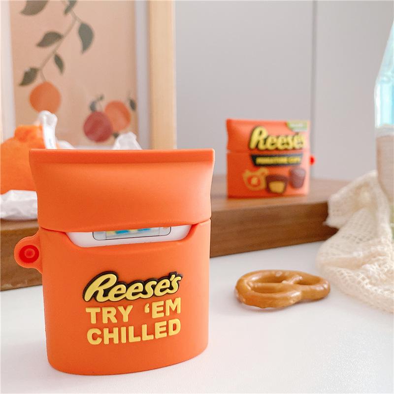 Erdnuss-Milchschokolade AirPods Pro 1 Apple Bluetooth-Headset-Hülle 1./1./1. Generation Schutzhülle für Trend