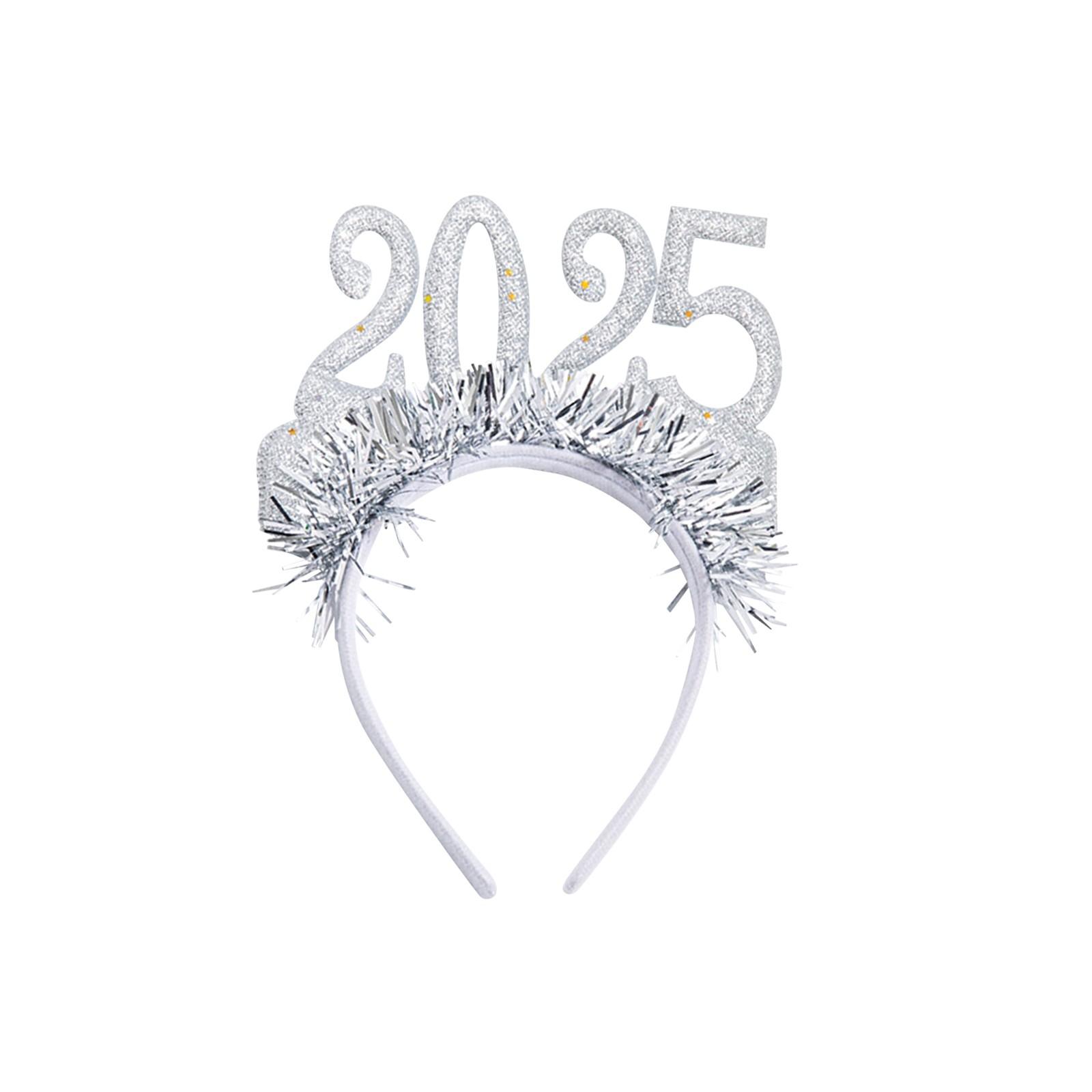 

Повязка на голову для вечеринки в канун Нового года, декоративная повязка на голову с блестками для рождественской вечеринки One Size