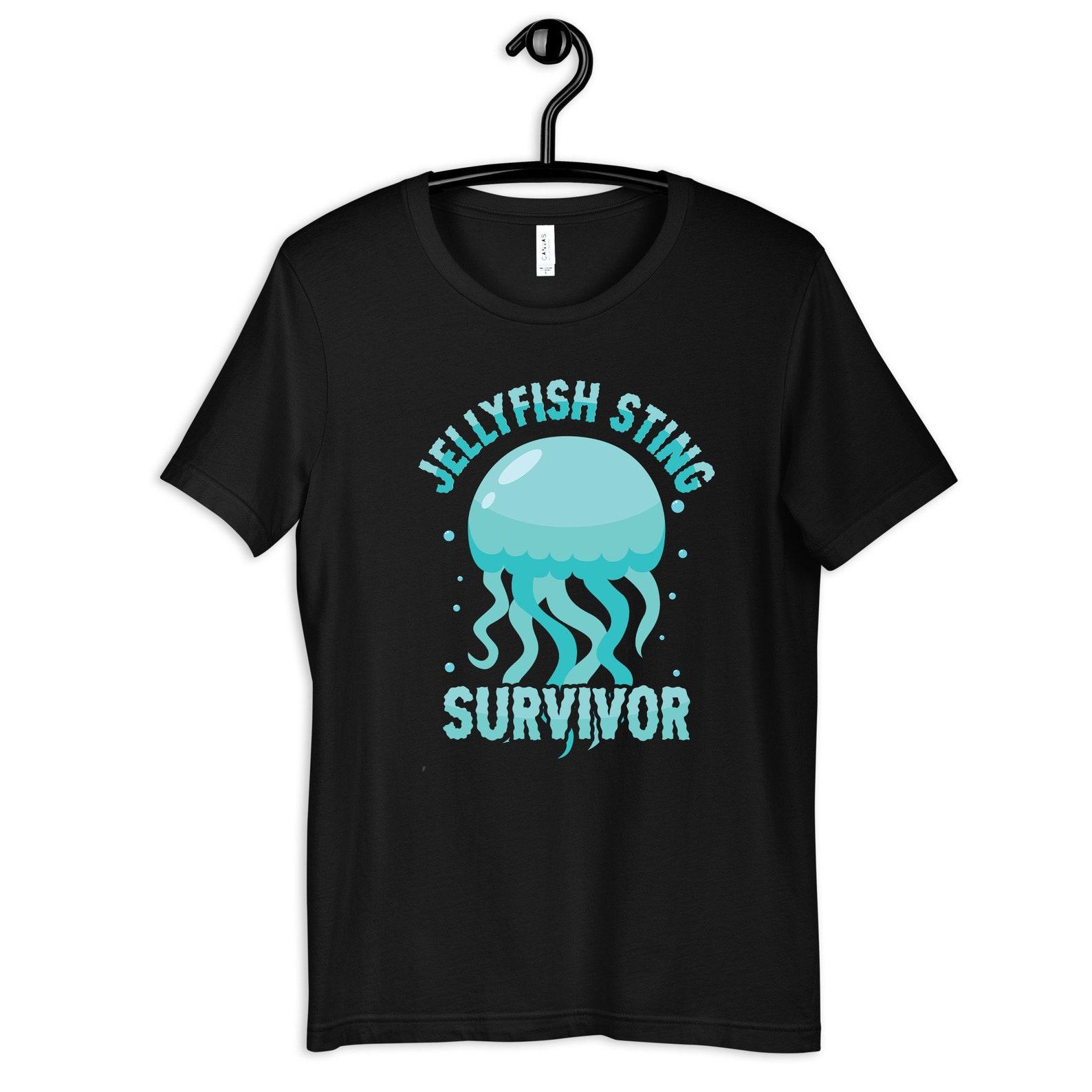 Jellyfish Sting Survivor Shirt, Funny Jellyfish Sting T-Shirt, Kids Tee, T-shirt, T-shirt, Tank Top,T-shirt M