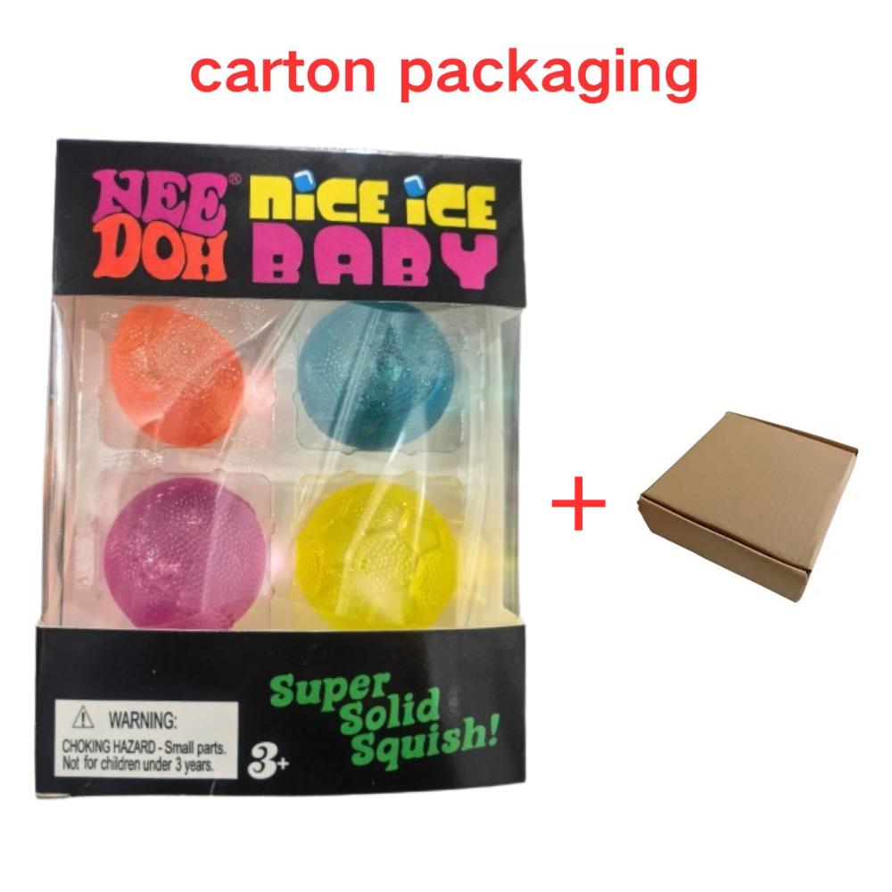Squishy Schylling NeeDoh Nice Cube Sensorisch Knijpspeelgoed Super Squishy Stressverlichting Angst Sensorisch Hulpmiddel Stressverlichter Speelgoed