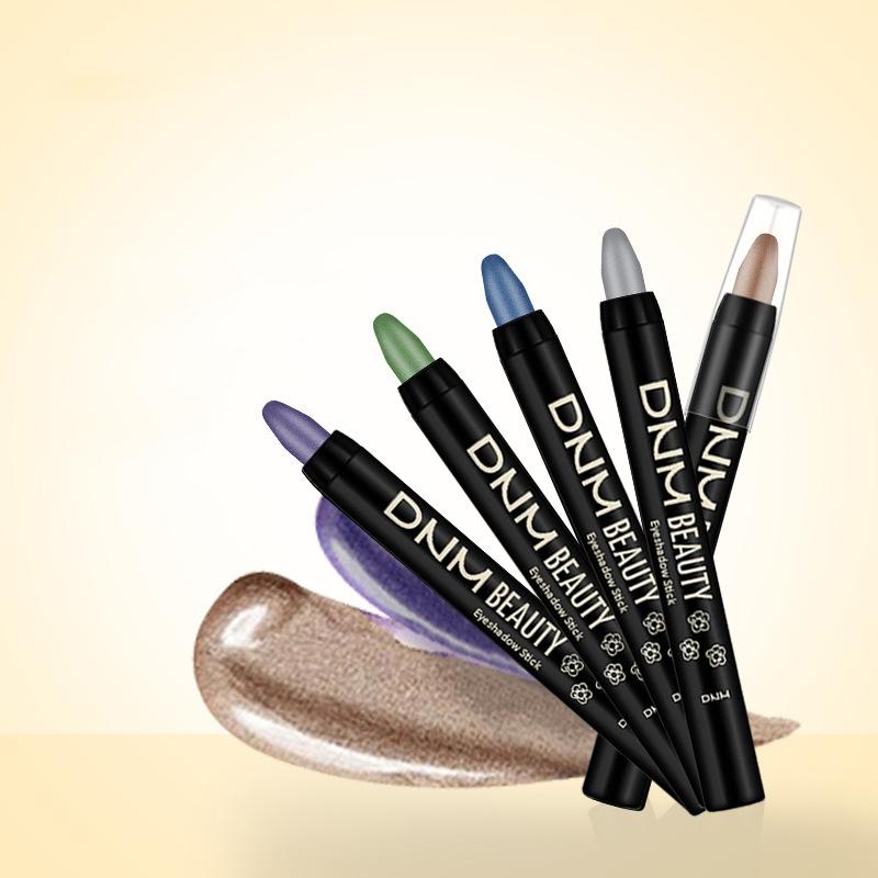 Vibrant Multicolor Eyeshadow Stick Long-Lasting Shimmery and Glittery Eye Makeup Easy-to-Apply Smudge-Proof and Waterproof Eye Shadow Pencil