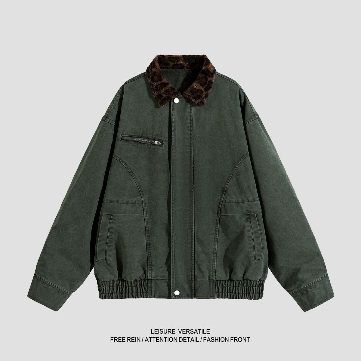 

Versatile Coat Minimalist High-end Cotton Jacket Men s 2026 Jacket Washed Do Old Lapel Men s Spring and Fall Clothes Breathable Work Casual Jacket 2XL