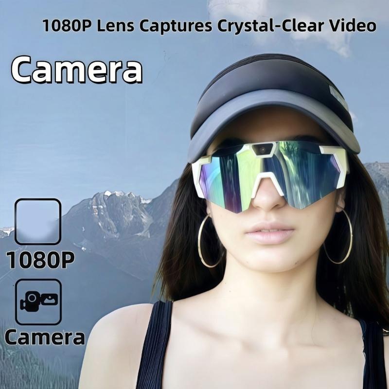 Cycling Intelligent Glasses Featuring Camera Wireless for Convenient Calls Music Playback Windproof Outdoor Gear