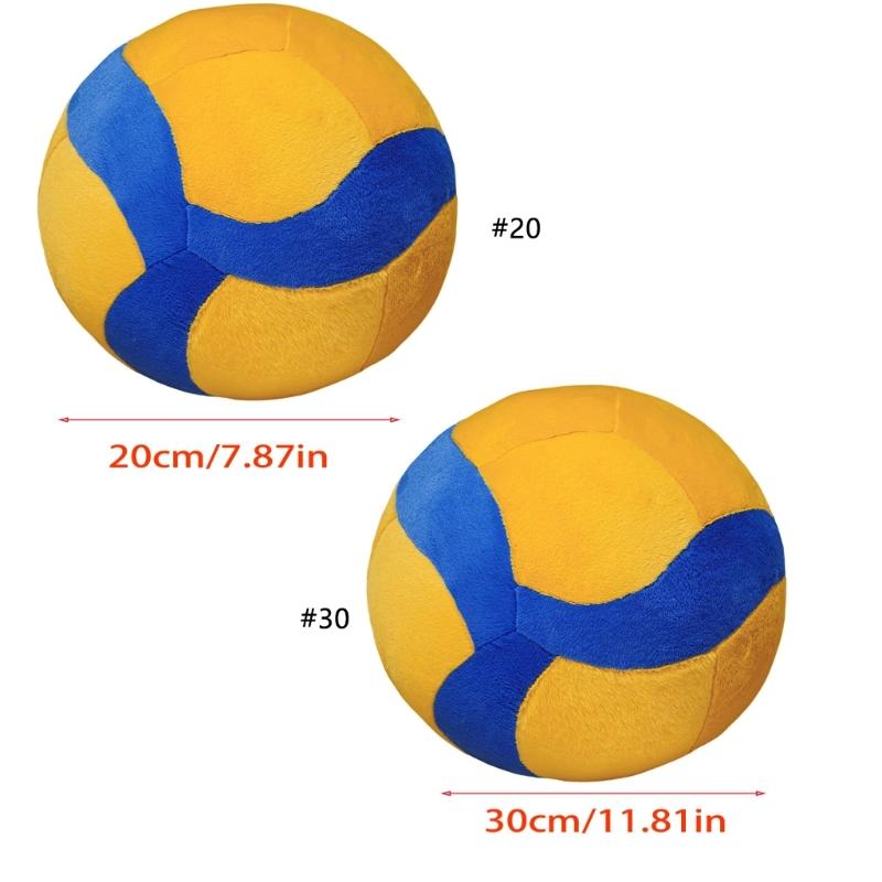 Seat Cushion Soft Furry Fabric Sports Throw Pillow Realistic Volleyball Shape Stuffed Cushion For Work Home Relaxation