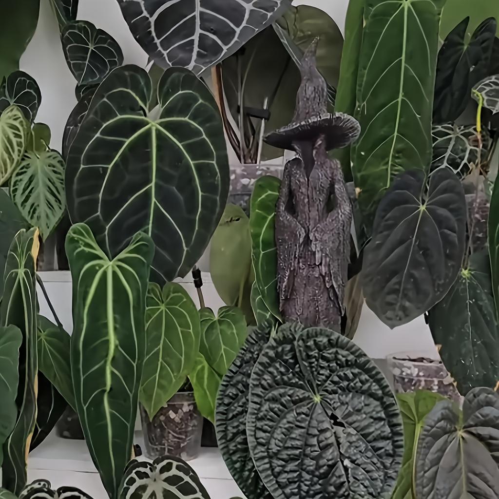 1pc Hand-Painted Gothic Witch Statue - Resin Halloween Decor with Intricate Details, Halloween Decorations, Indoor Outdoor Decor, Fantasy Themed Decor