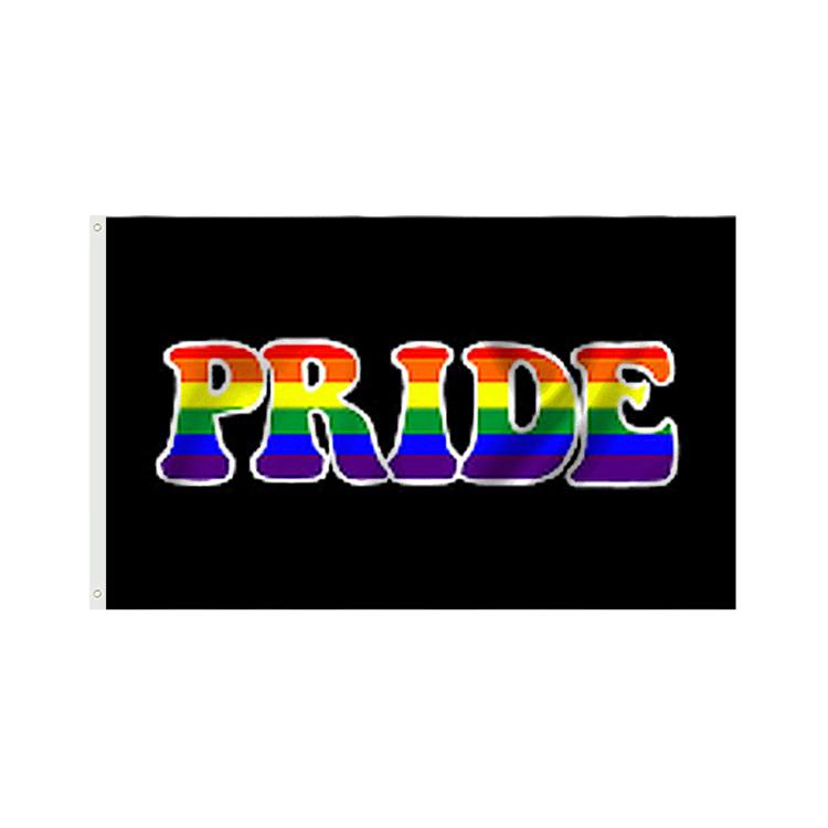 Stock All Inclusive Progress 3x5ft Polyester Big Rainbow Lesbian LGBT Gay Pride Flag Waterproof Lightweight