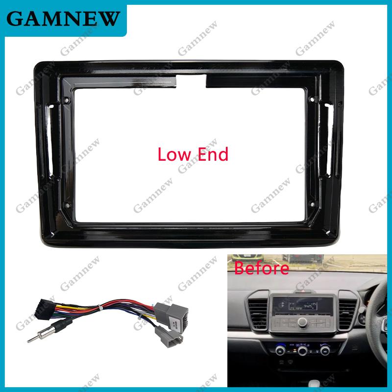 9 Inch Car Frame Fascia Adapter Canbus Box Decoder Android Radio Dash Fitting Panel Kit For Honda City 2020 